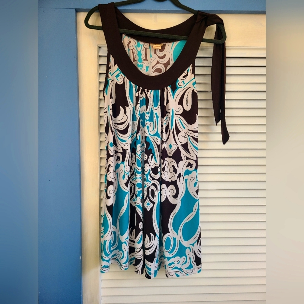 Teal and brown tunic by Pretty Good | Size XL